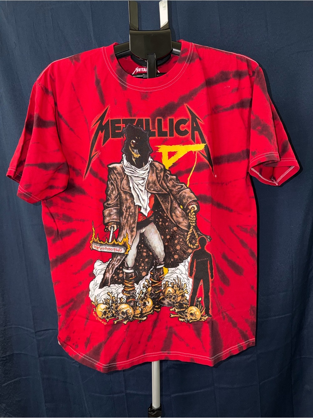 Metallica Graphic Tie-Dye Tee (M) – Skull World Tour Style